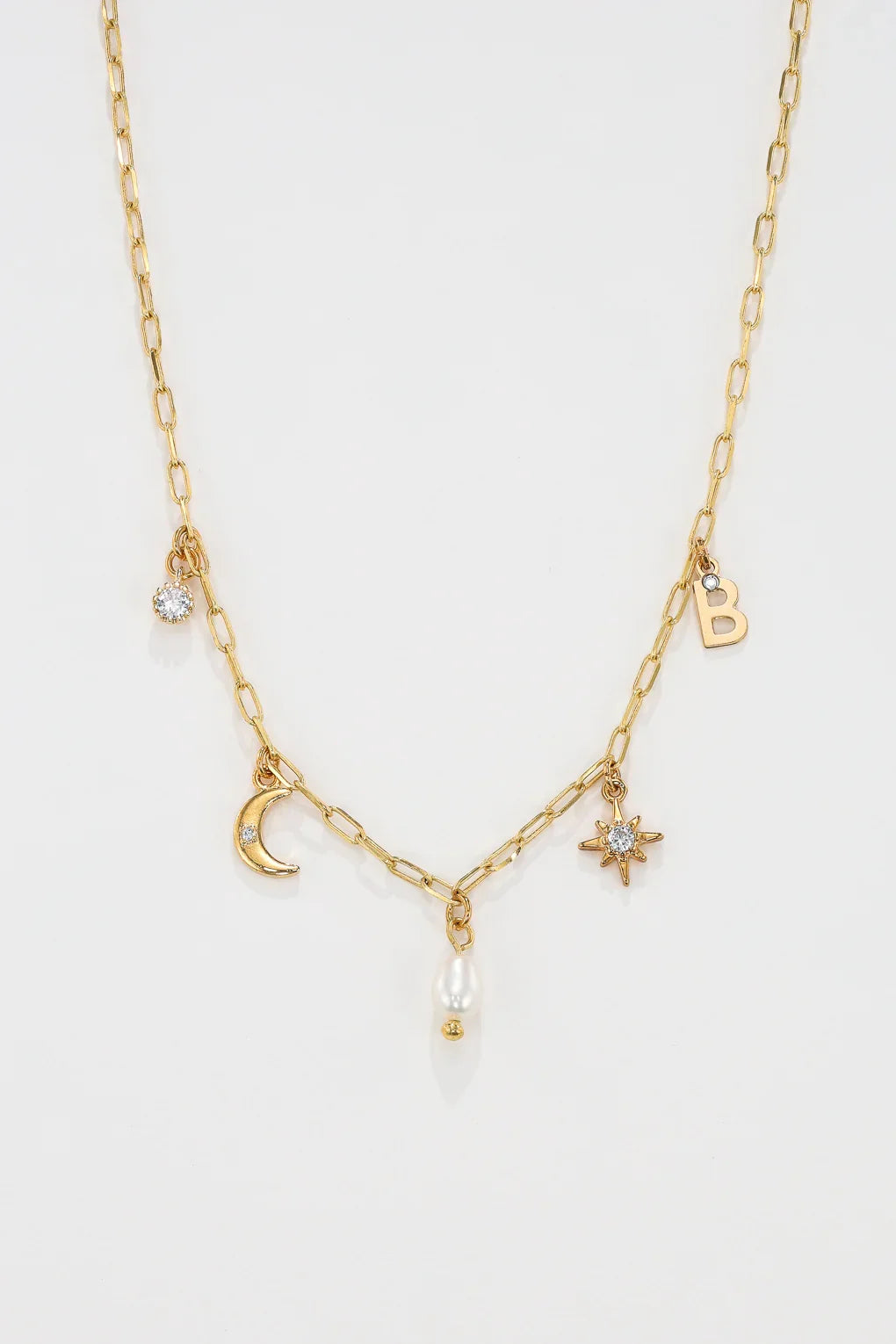 Charm Necklace - Small Paperclip Chain