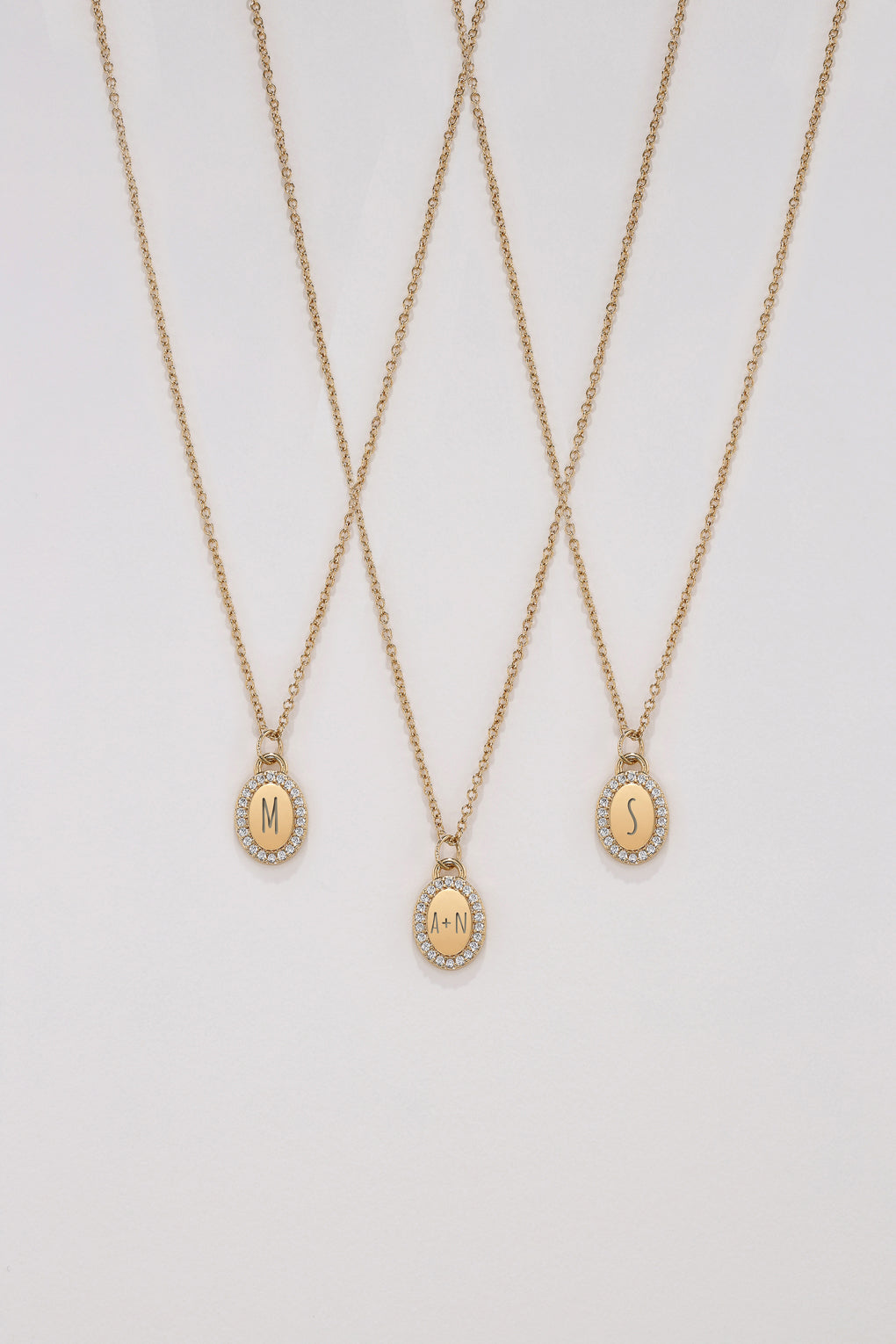 Custom Engraved Crystal Pendant Necklace