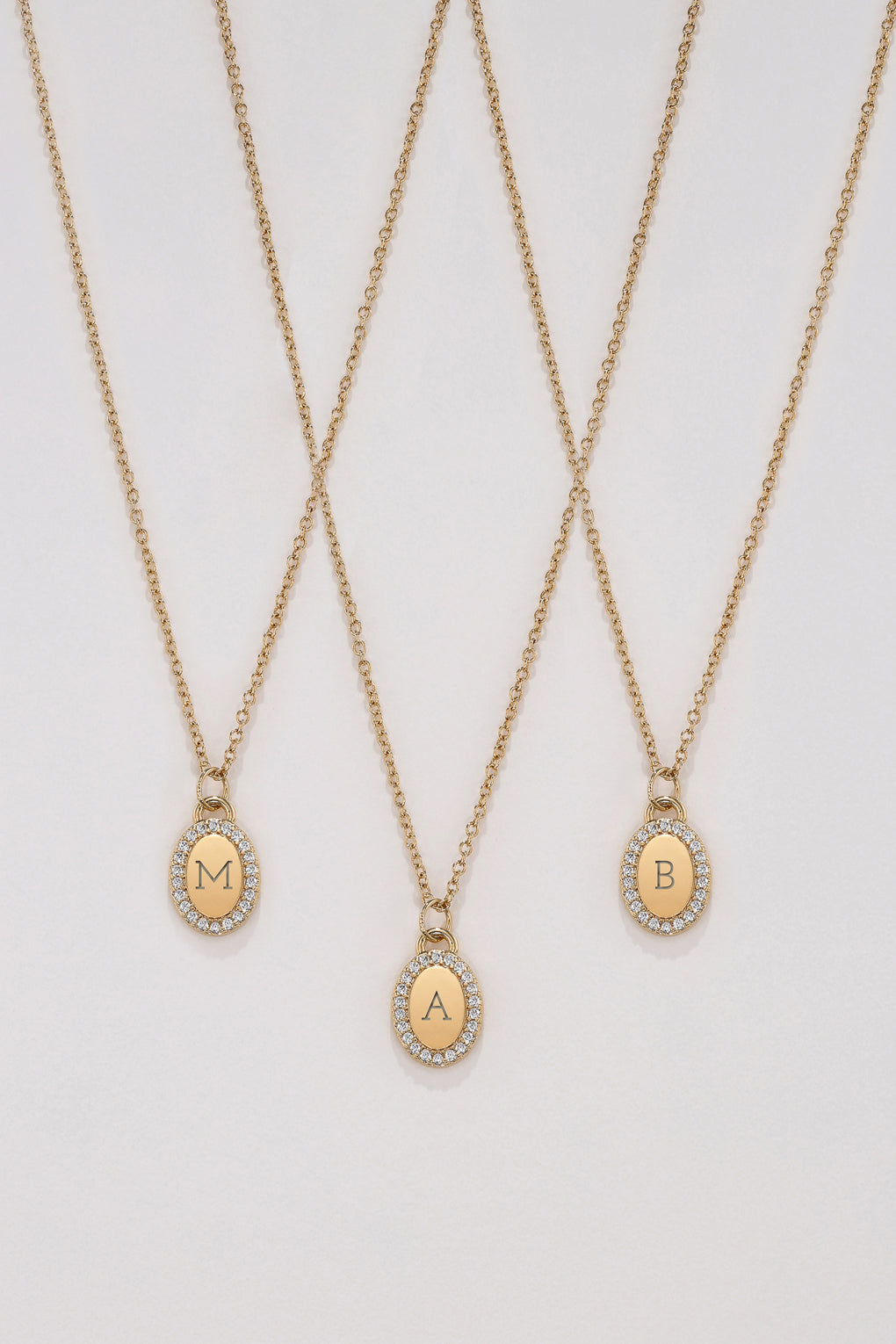 Custom Engraved Crystal Pendant Necklace