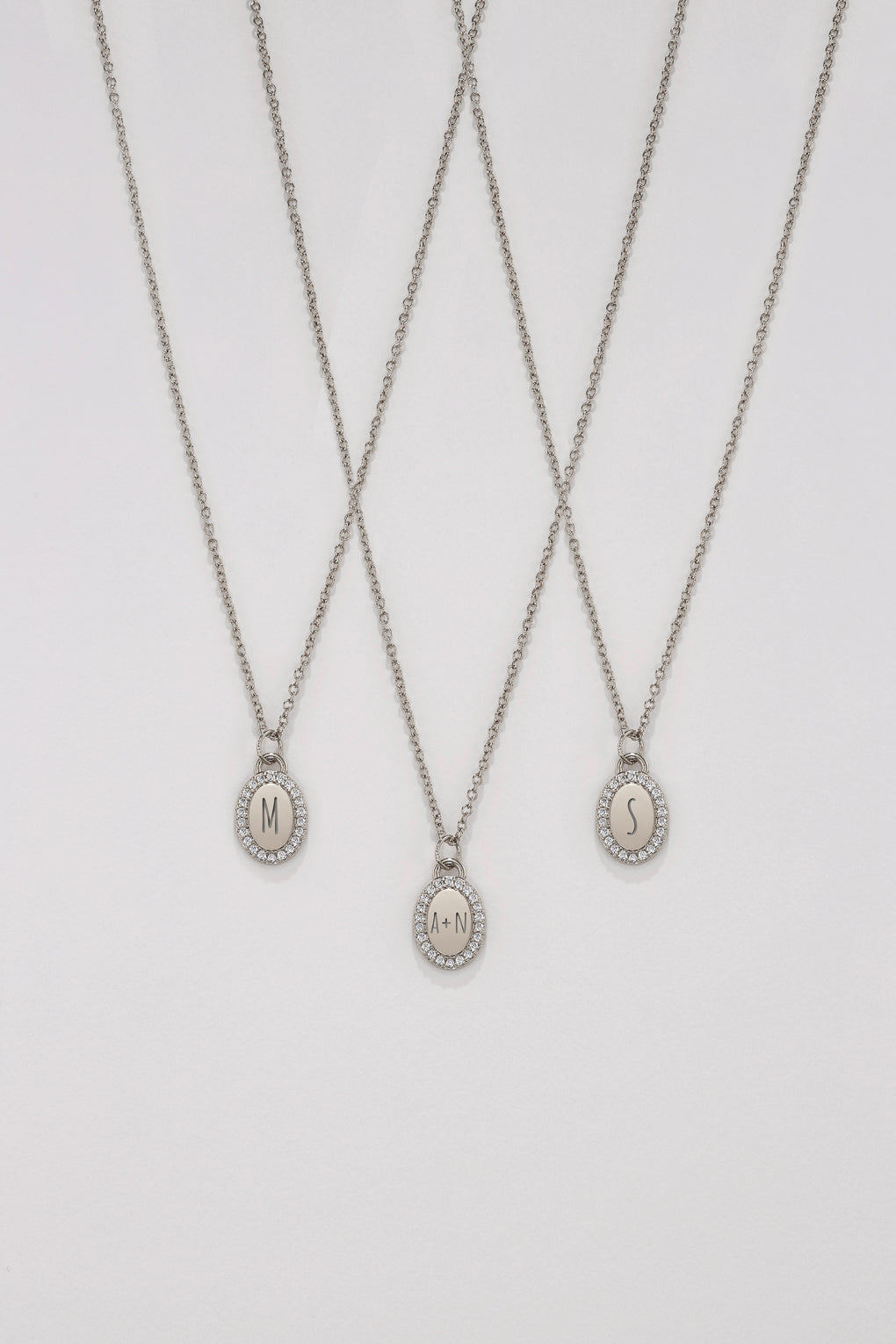 Custom Engraved Crystal Pendant Necklace