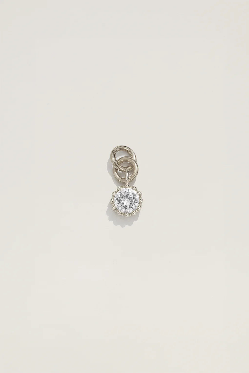 Round Crystal Charm