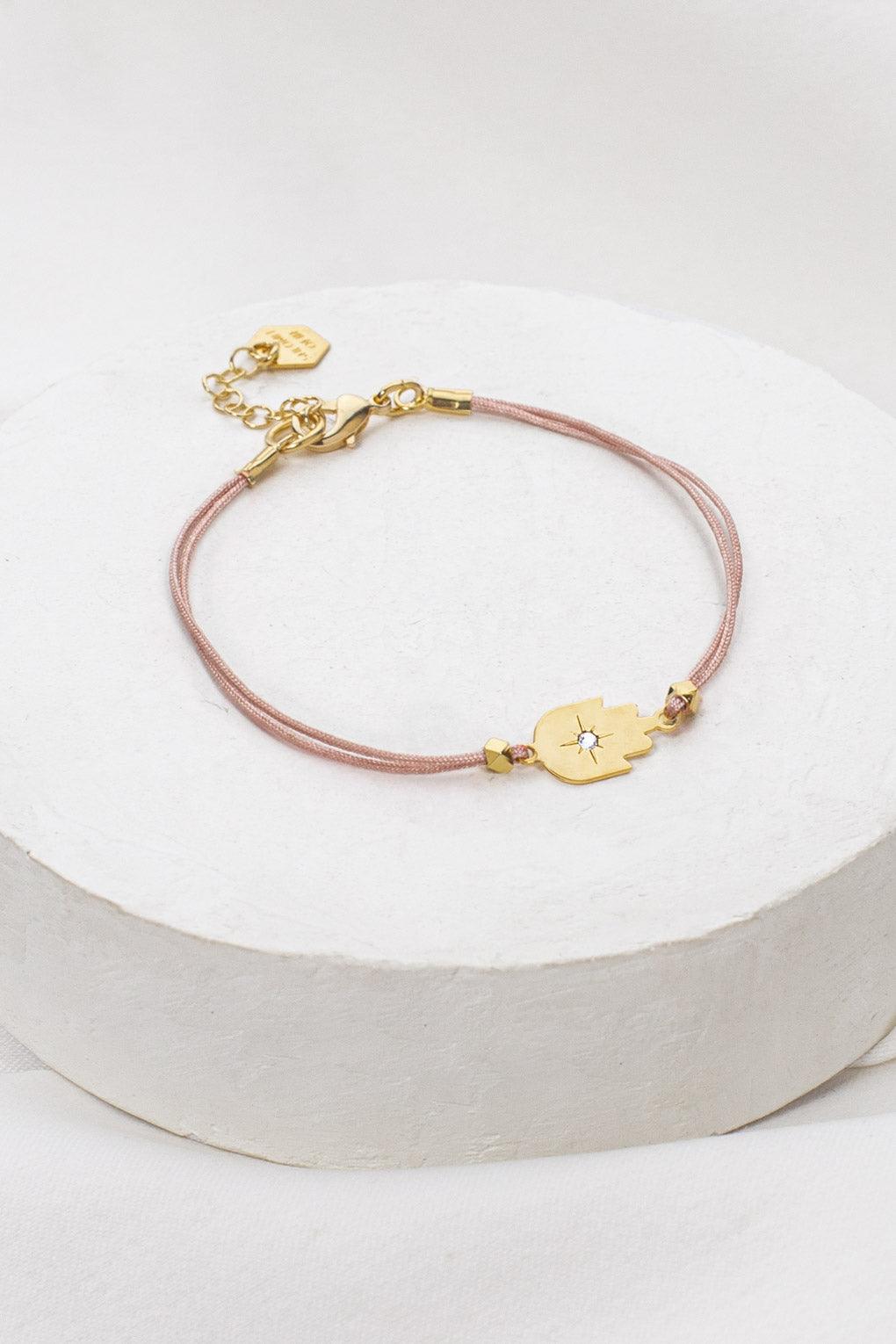 Hamsa on String Bracelet