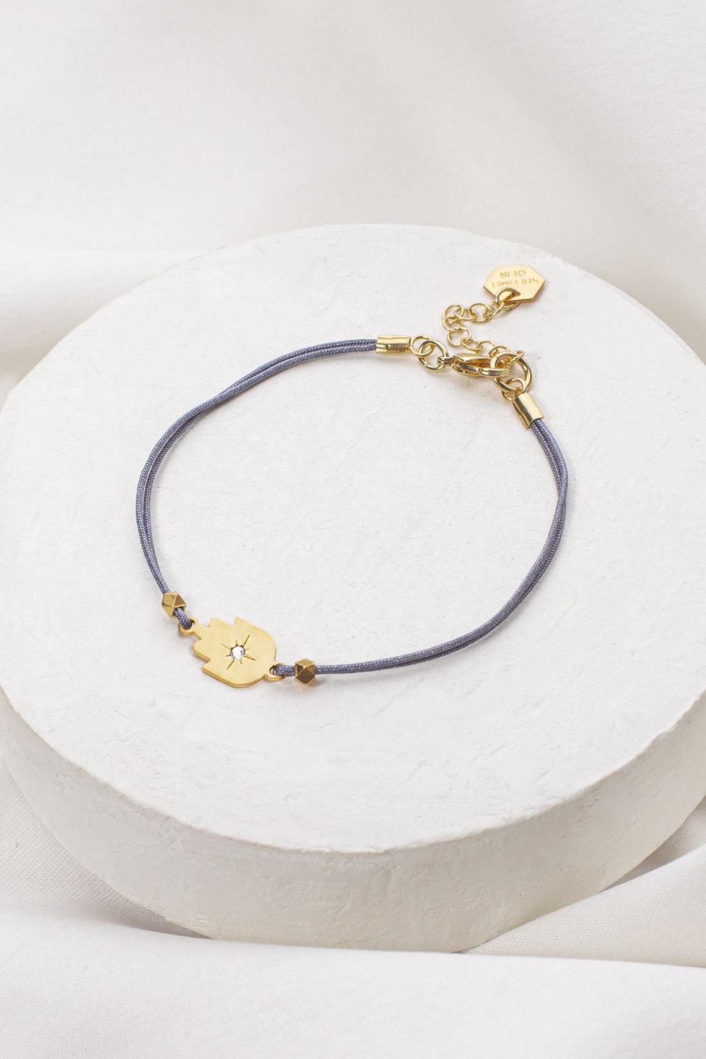 Hamsa on String Bracelet