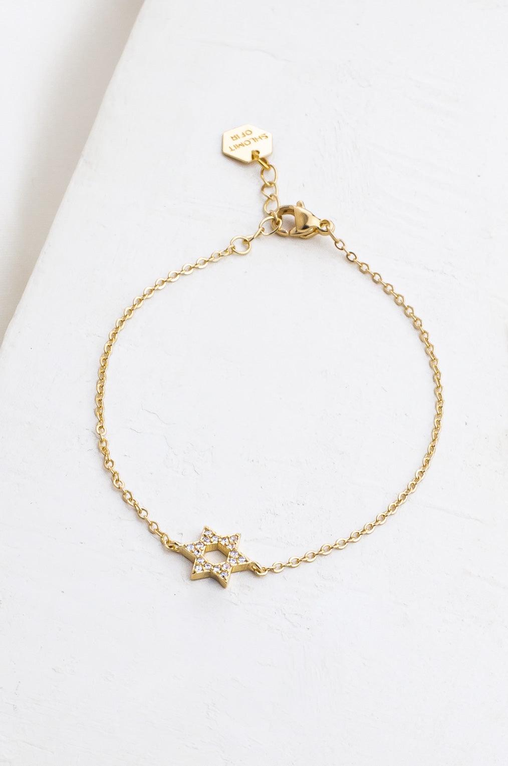 Crystal Set Star of David Bracelet
