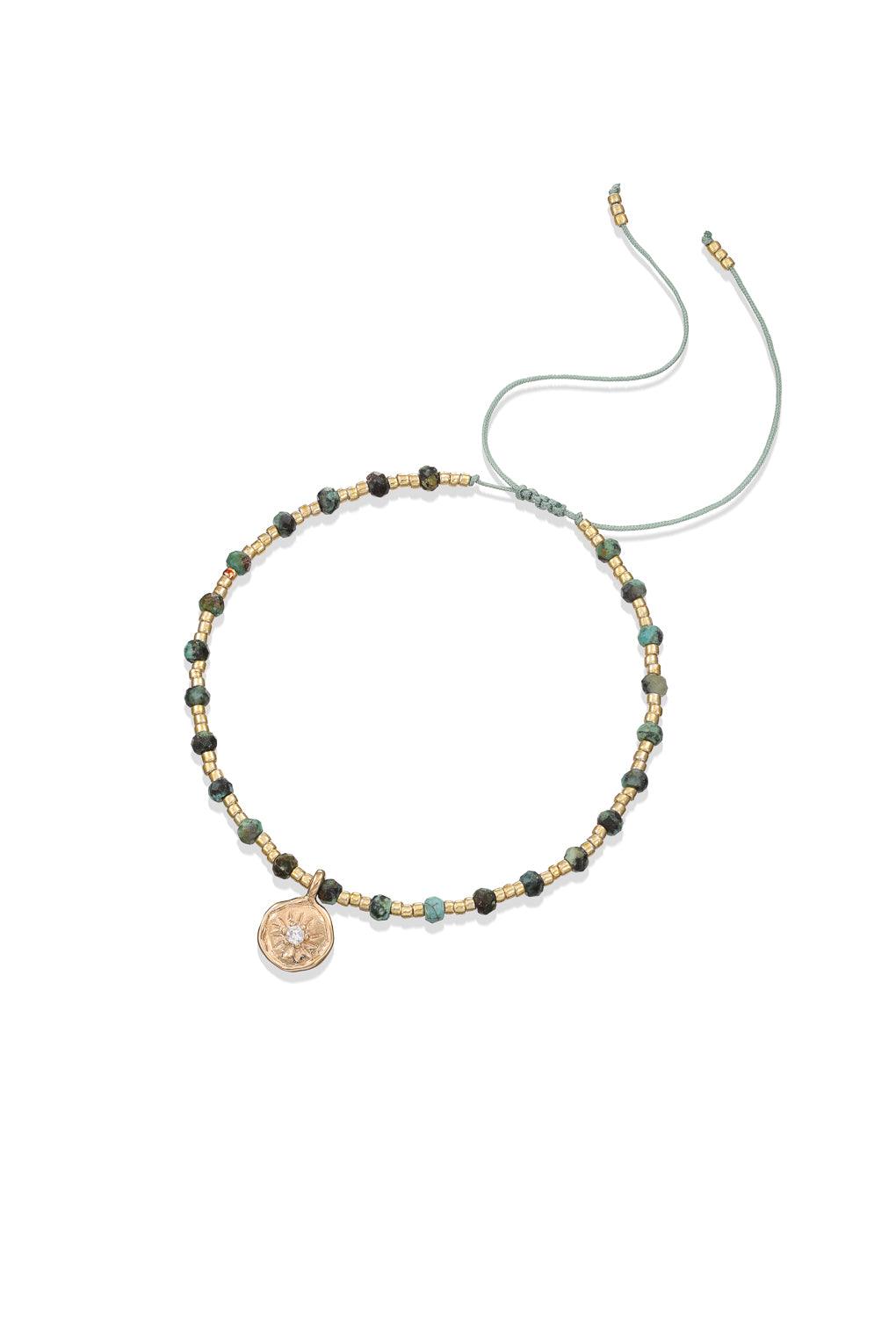 Yara Bracelet Gold / 9 aqua