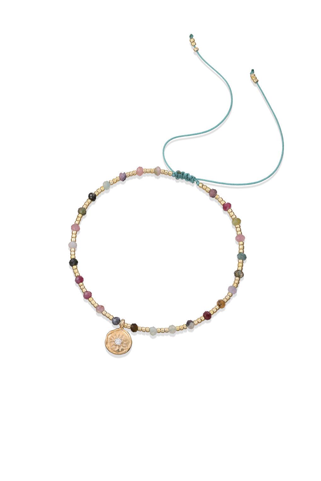 Yara Bracelet Gold / 9 aqua