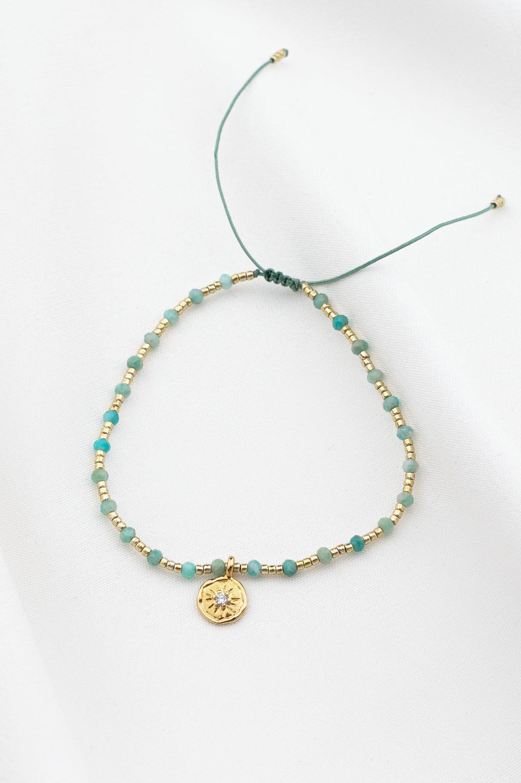 Yara Bracelet Gold / 9 aqua