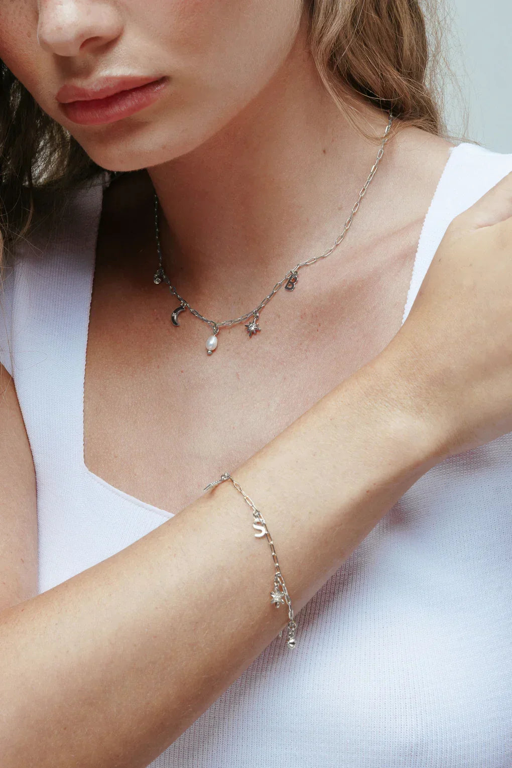 Charm Necklace - Small Paperclip Chain