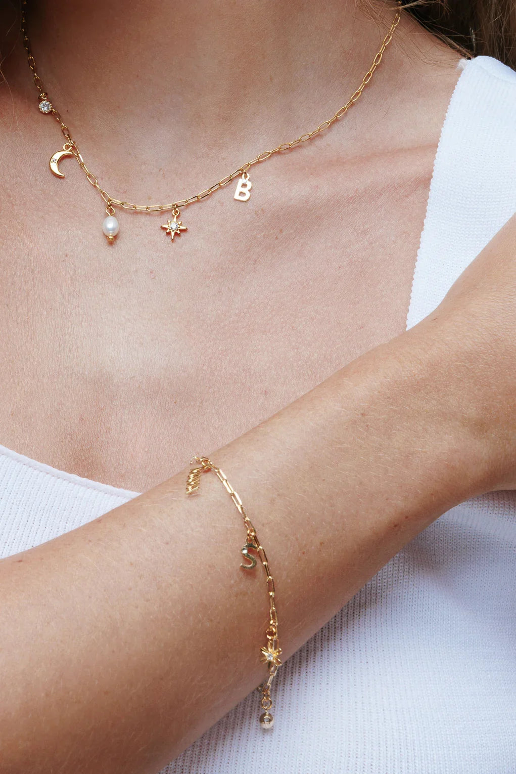 Charm Bracelet - Small Paperclip Chain