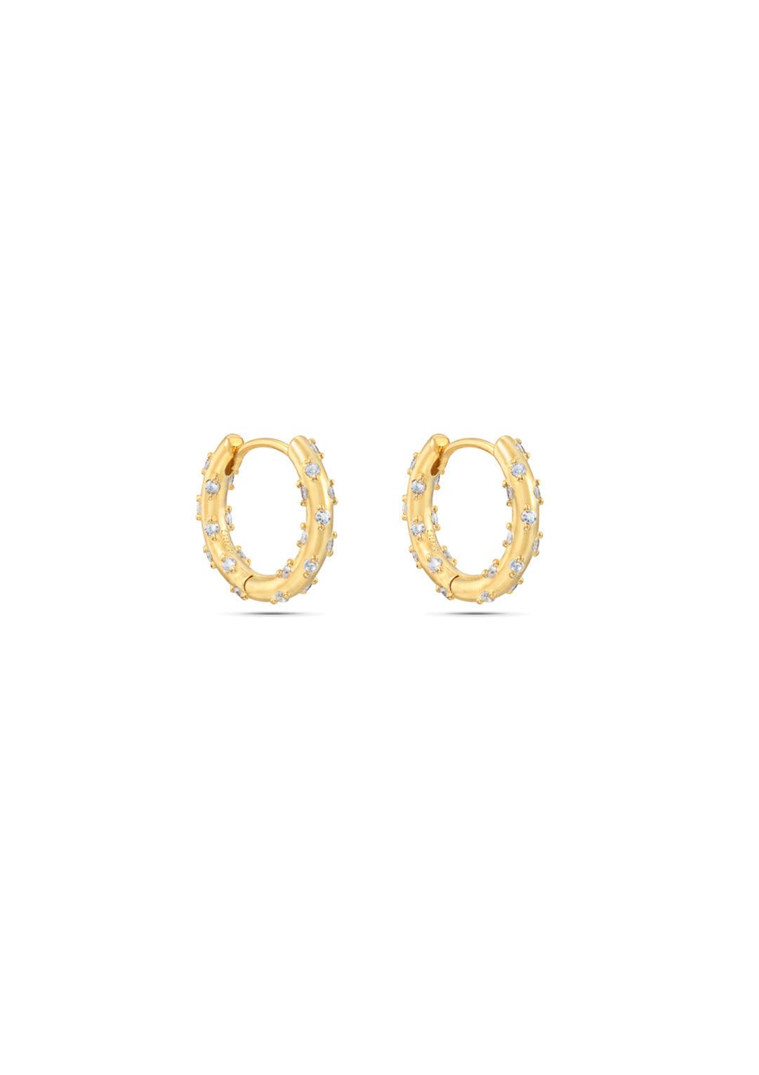Midnight Hoop Earrings