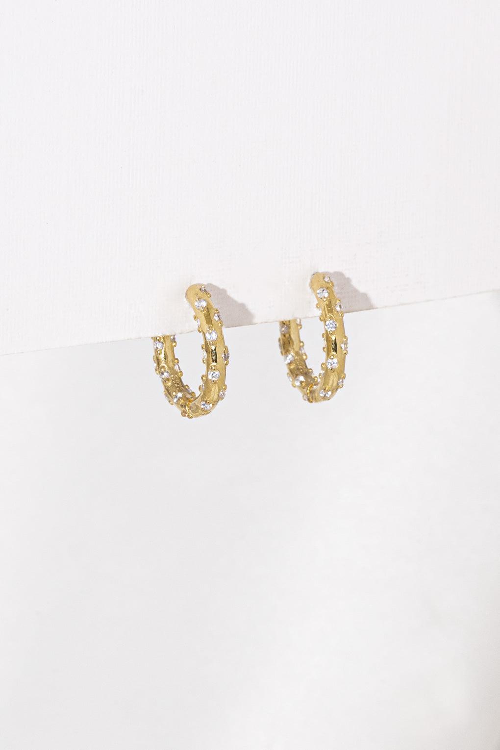 Midnight Hoop Earrings