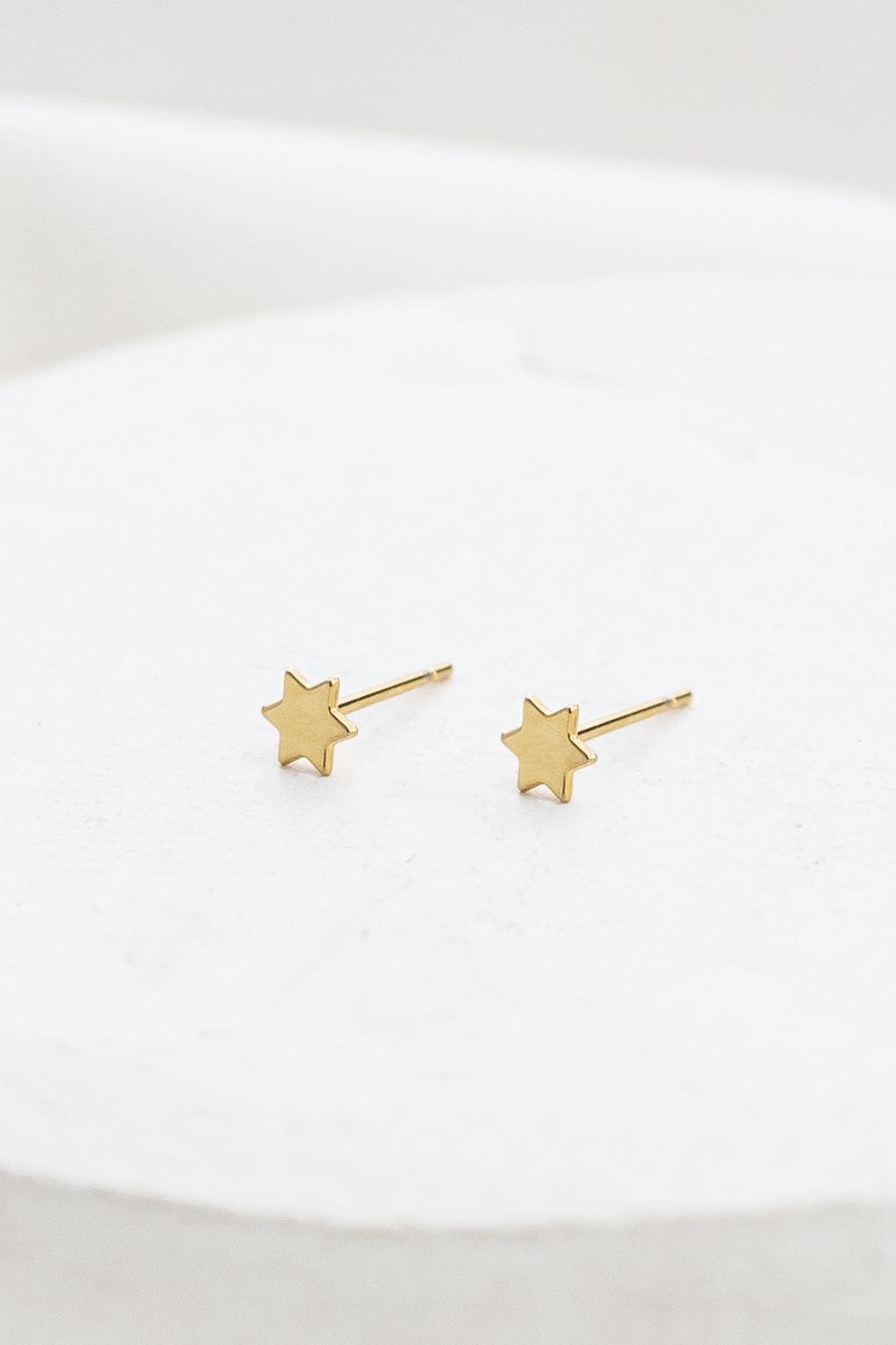 Tiny Star of David Earrings