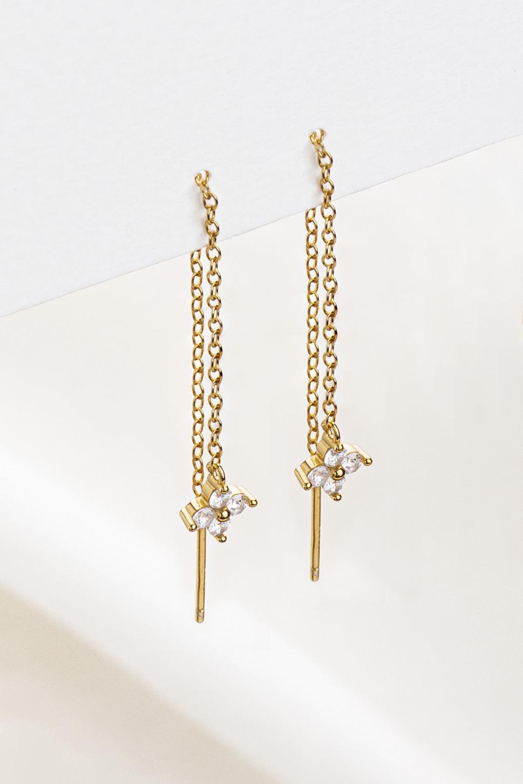 Long Daffodil Earrings