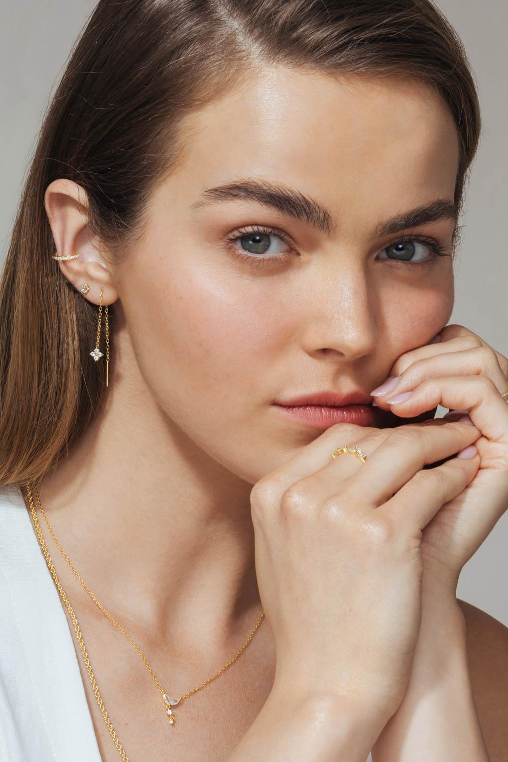 Long Daffodil Earrings