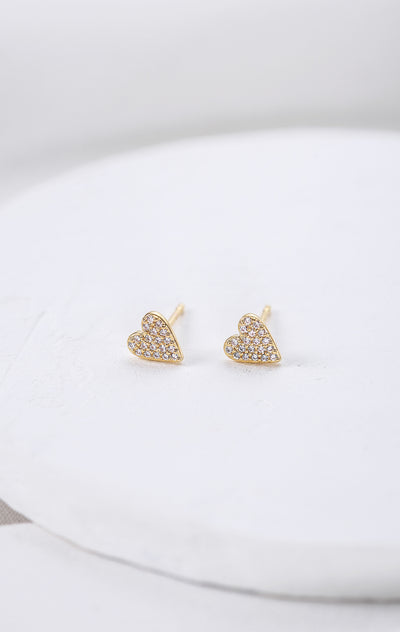 Crystal Heart Earrings