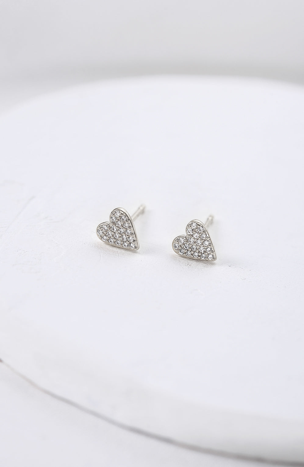 Crystal Heart Earrings