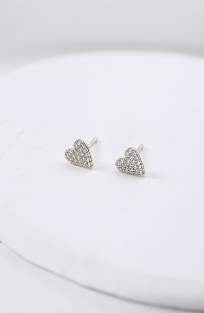 Crystal Heart Earrings