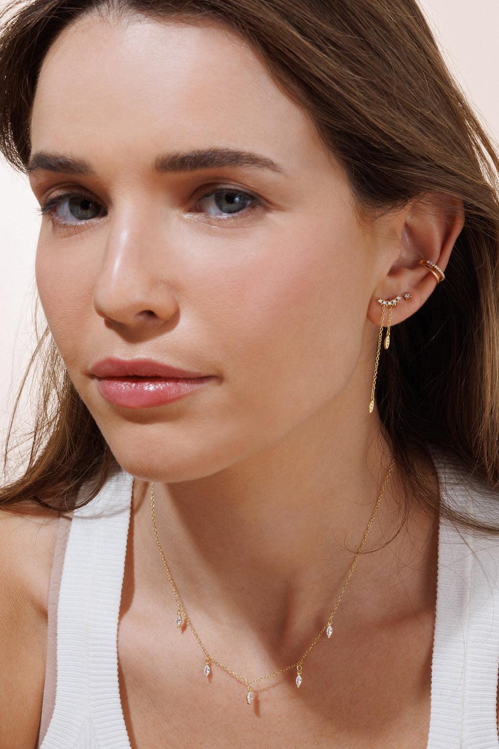 Long Gia Earrings Gold