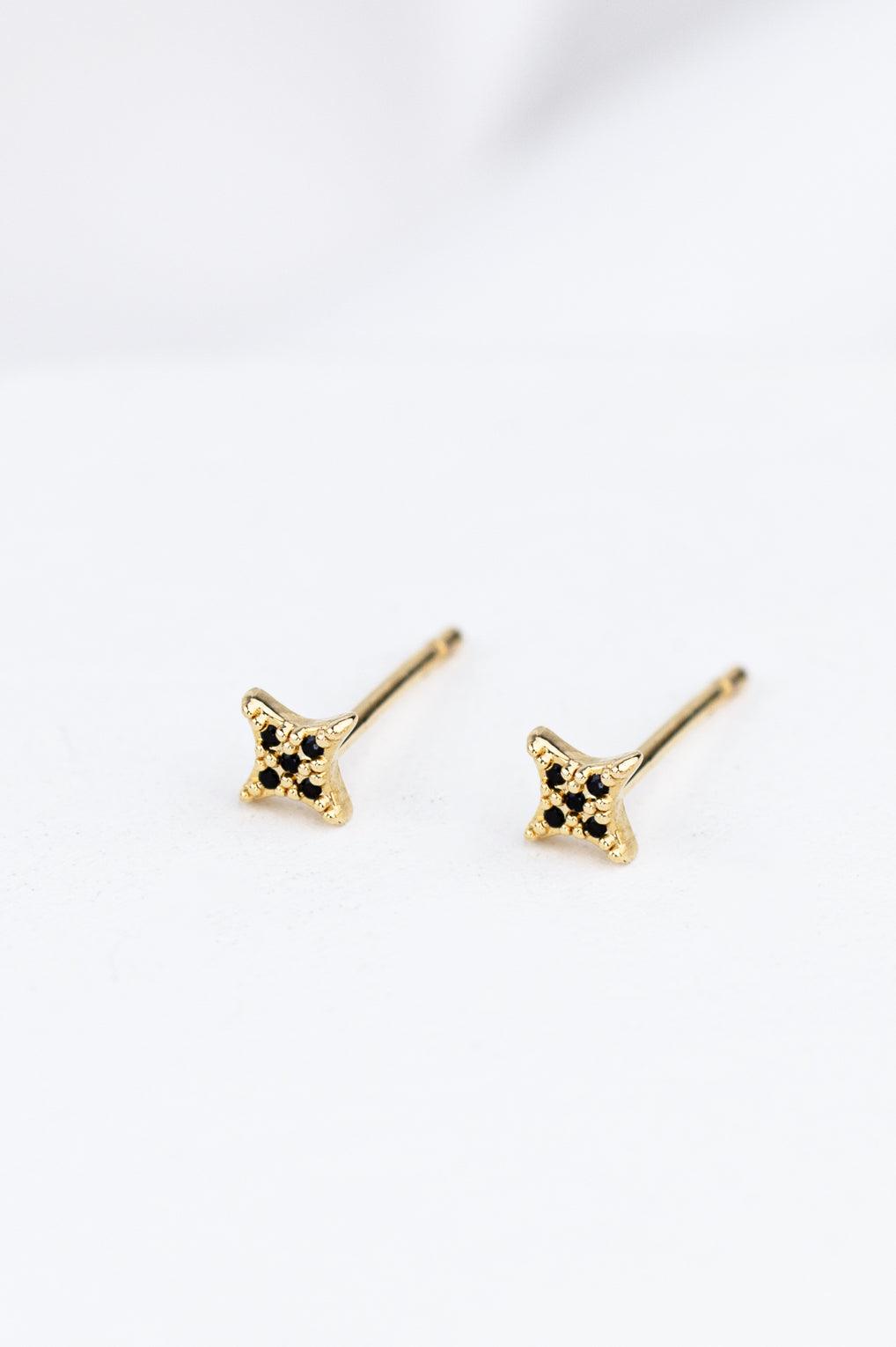 Harper Post Earrings Gold / 34 crystal