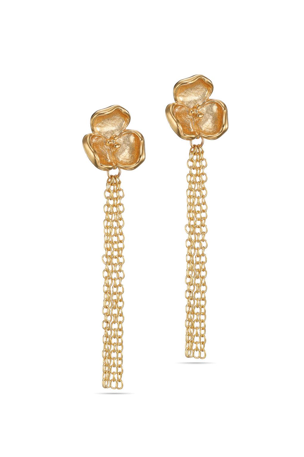 Flora Earrings Gold