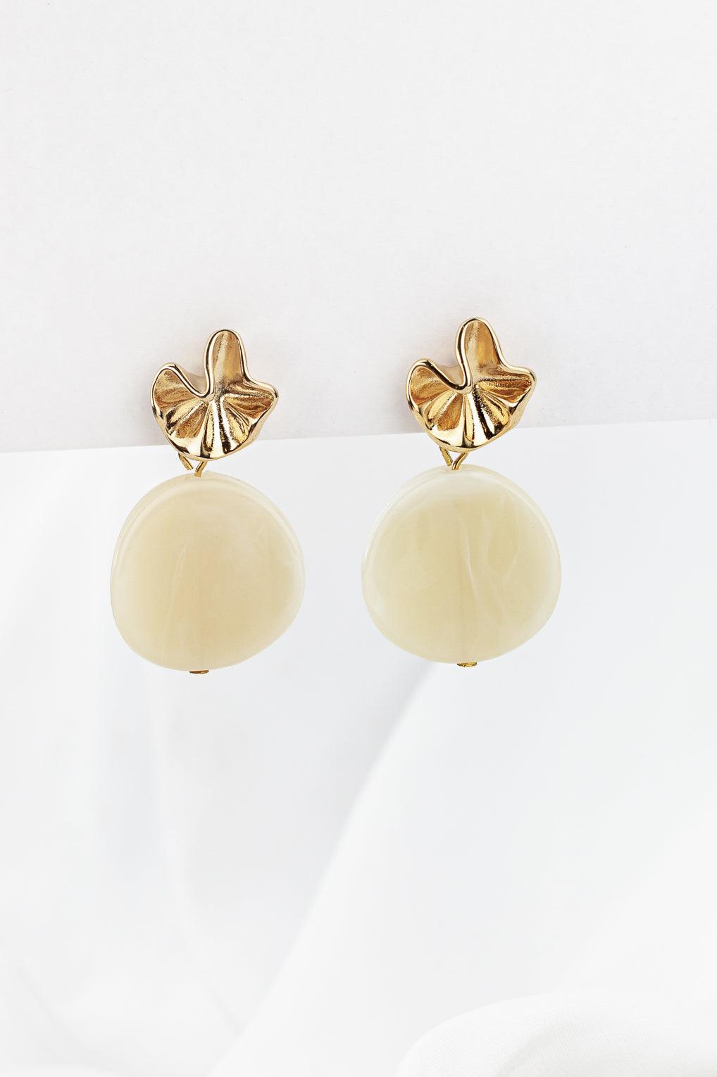 Sabine Earrings Gold / 24 cream