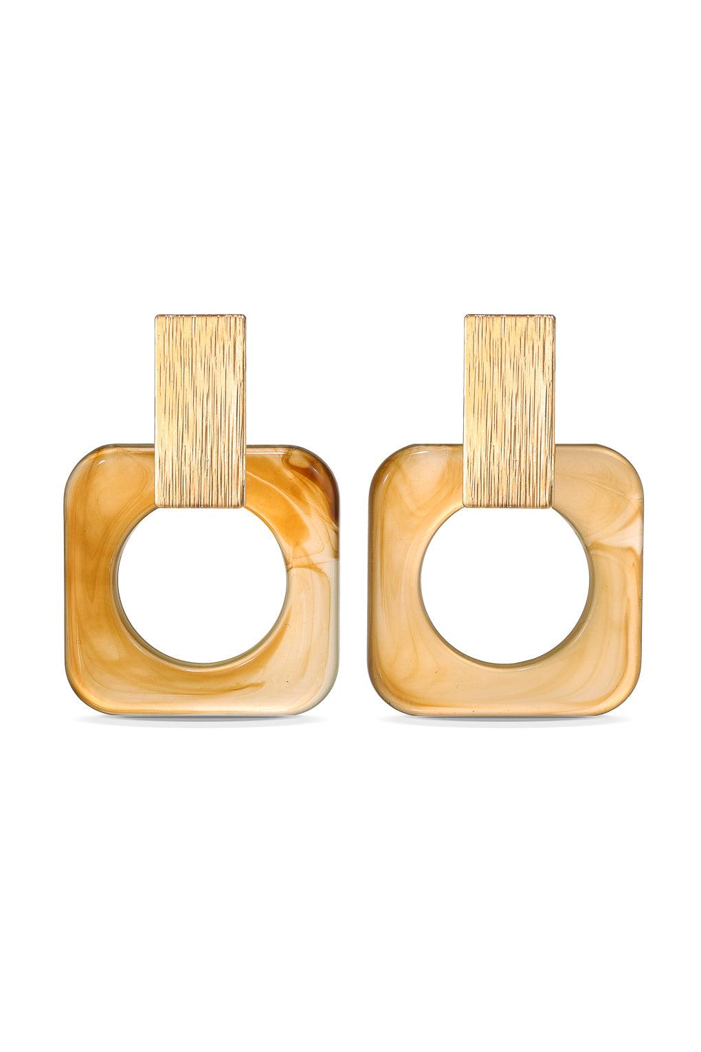 Ava Earrings Gold / 12 green