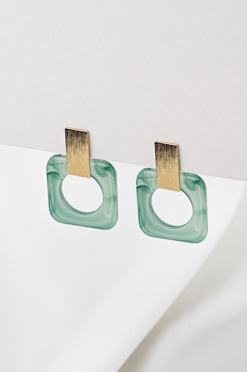 Ava Earrings Gold / 12 green