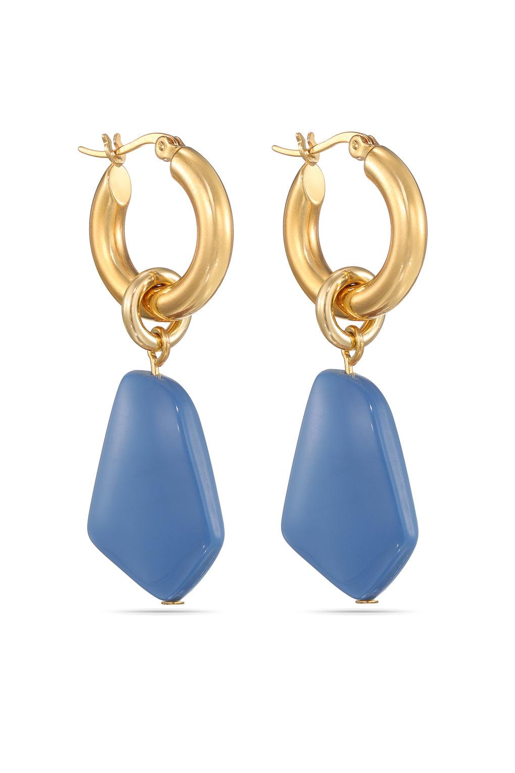 Vera earrings Gold / 16 mocca