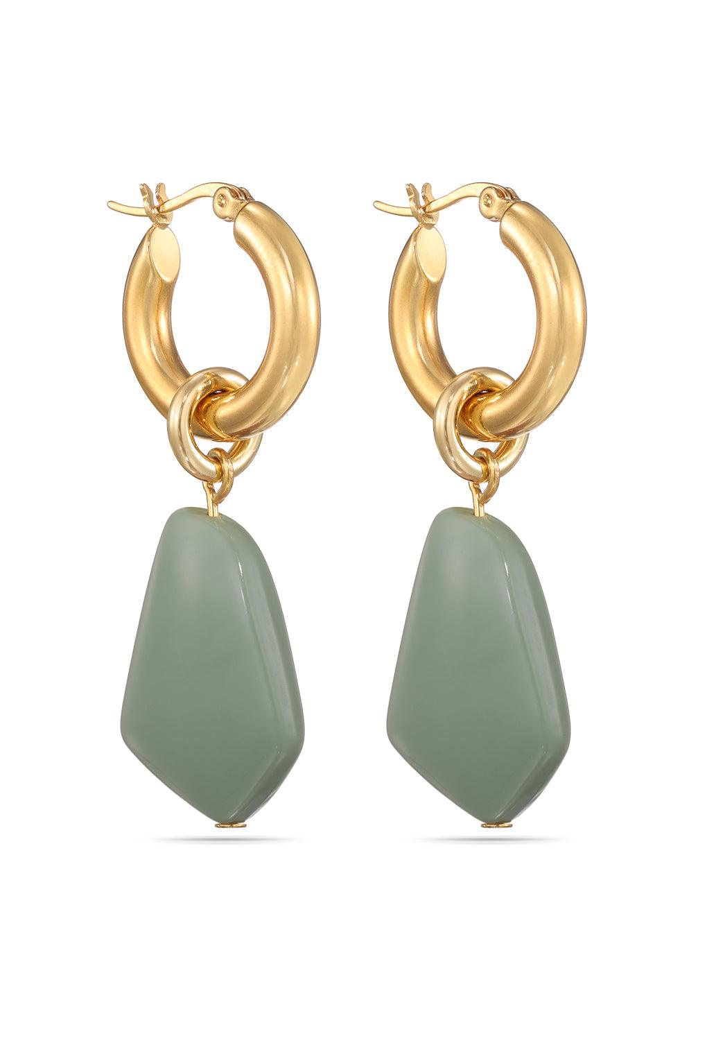 Vera earrings Gold / 16 mocca