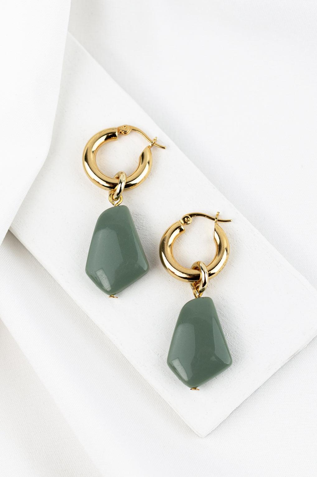 Vera earrings Gold / 16 mocca