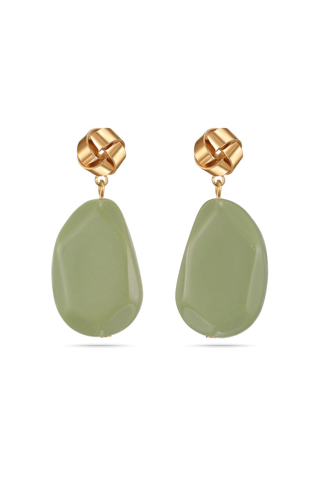 Talia Earrings Gold / 32 teal