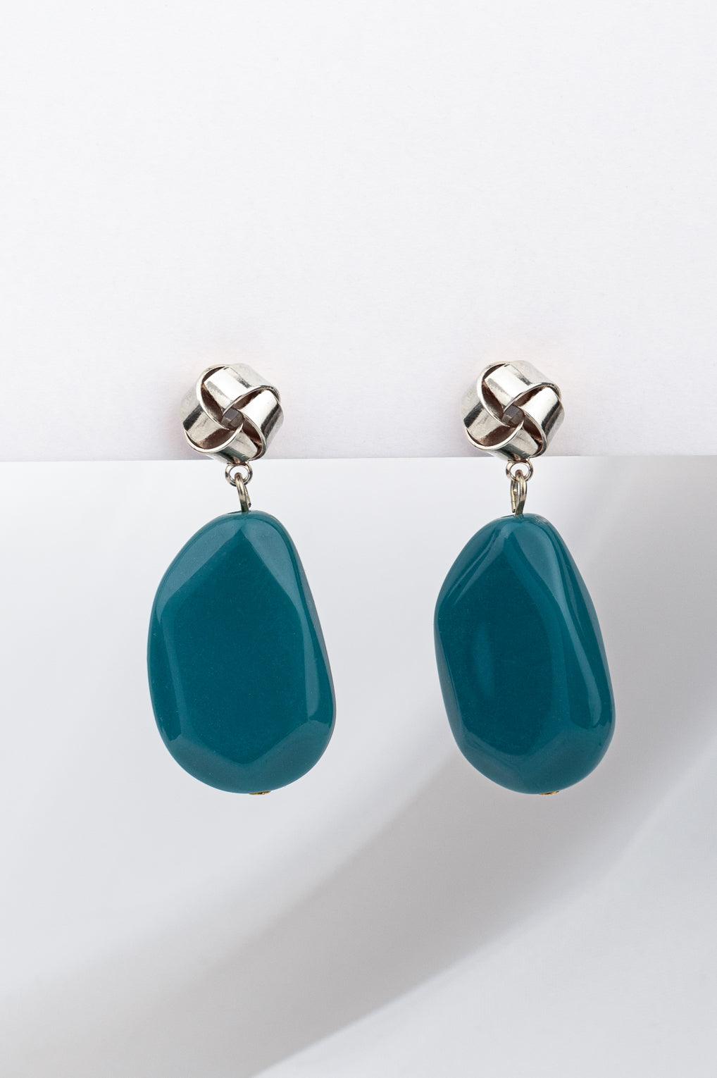 Talia Earrings Gold / 32 teal