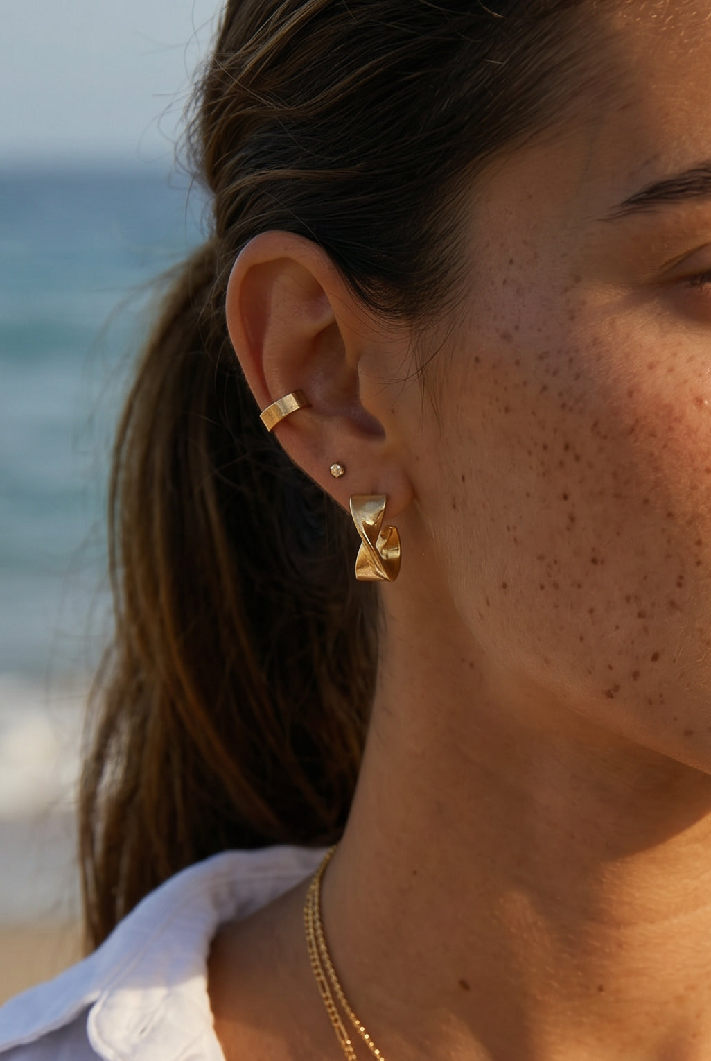 Swell hoop earrings