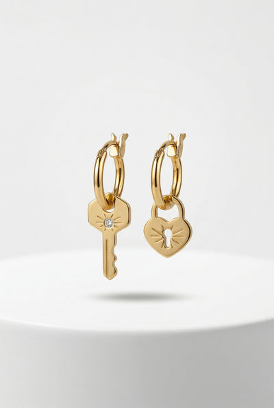 lock & key Earrings