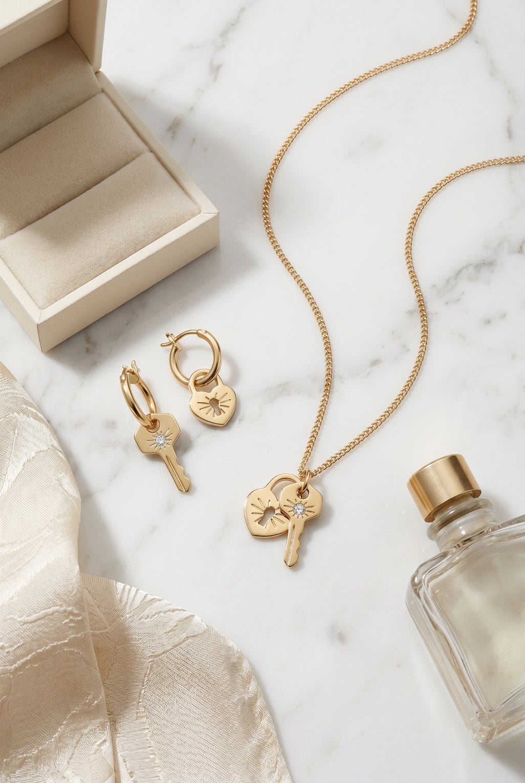 lock & key Earrings