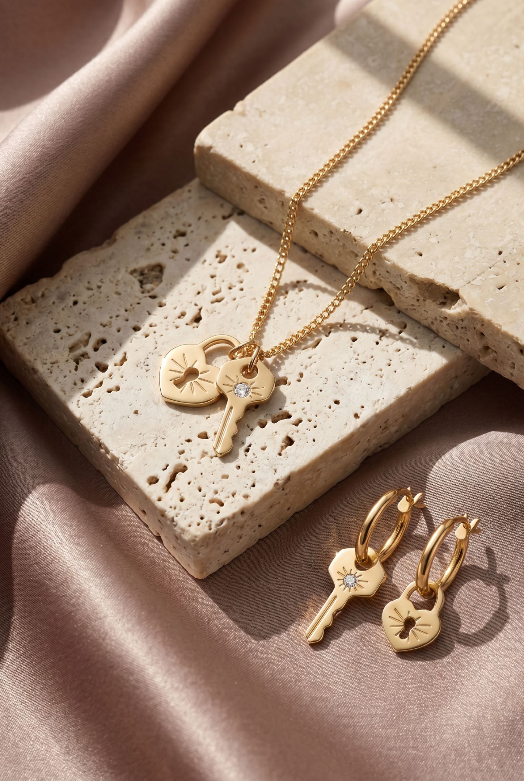 lock & key Earrings
