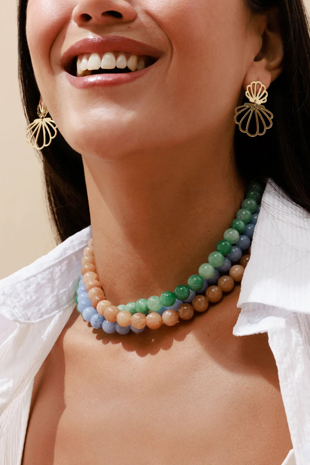 Large Ariel Post Earrings