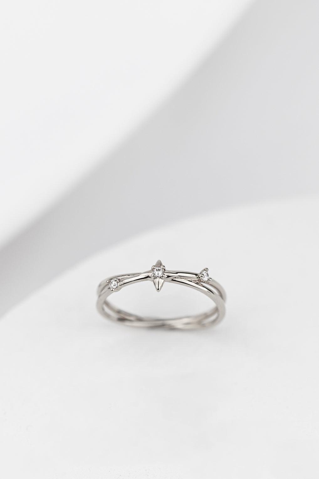 Harper Ring Gold / 34 crystal / US 5