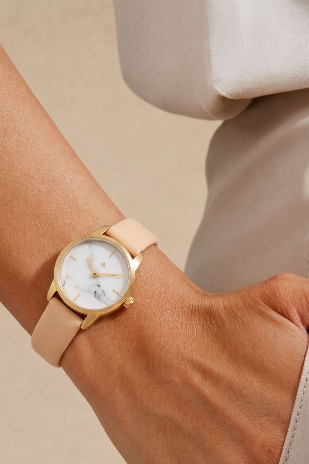 25 mm watch in marble - Vegan