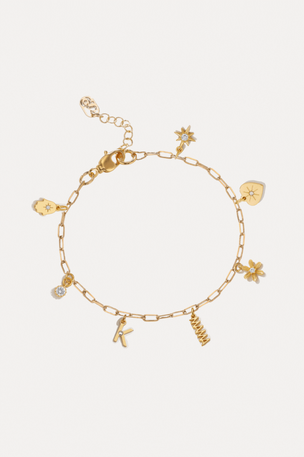 Charm Bracelet - Small Paperclip Chain