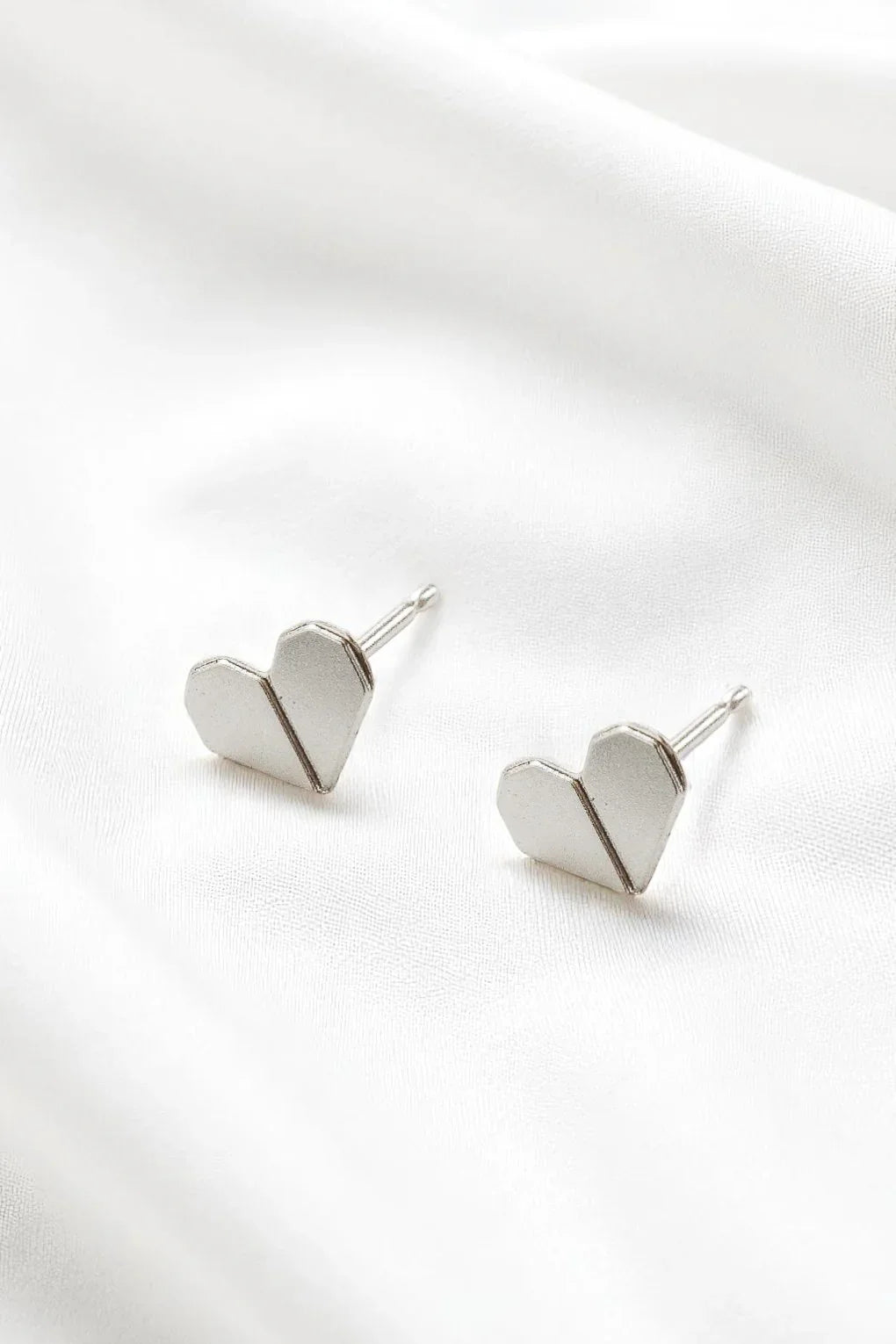 Origami Heart Earrings