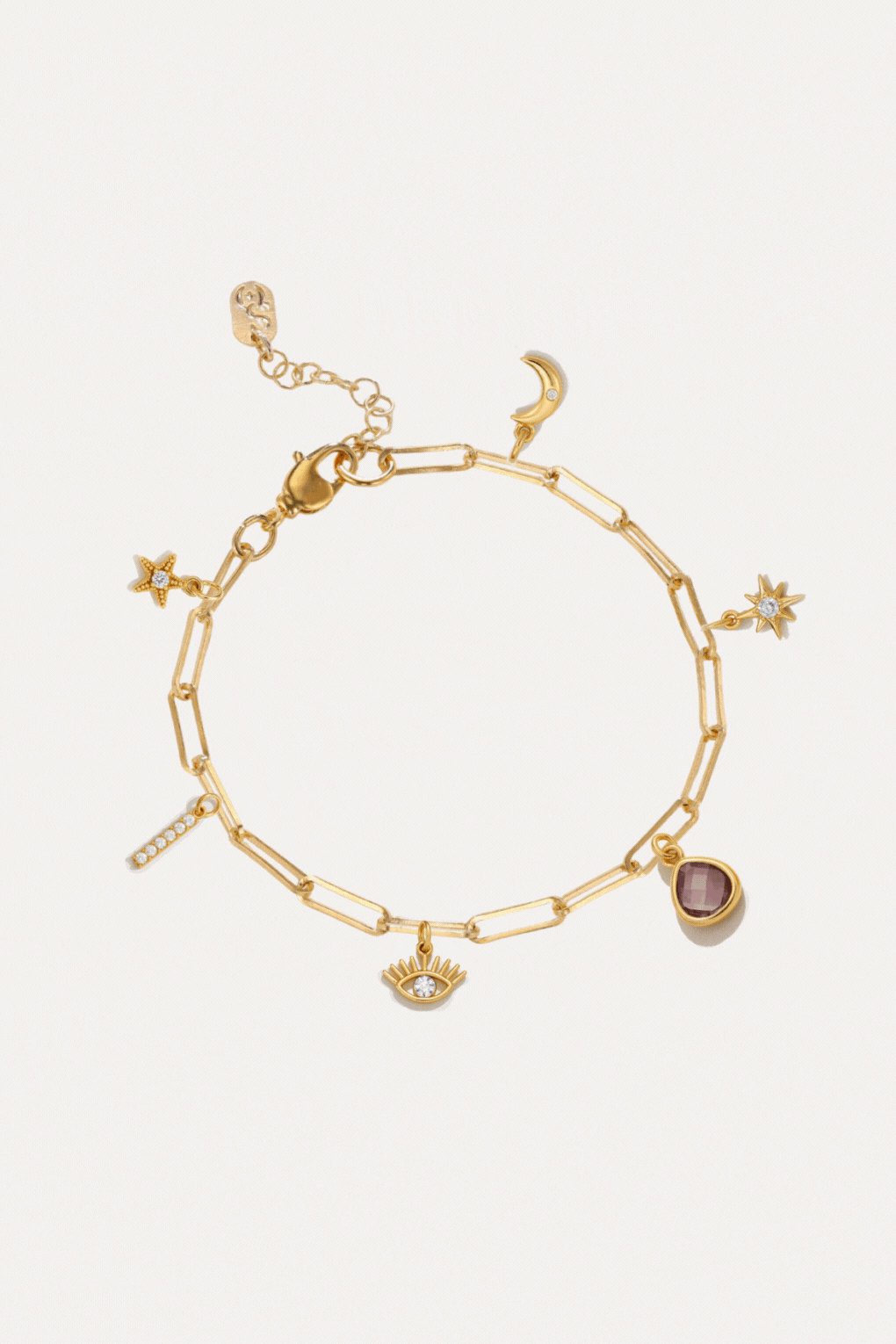 Charm Bracelet - Medium Paperclip Chain