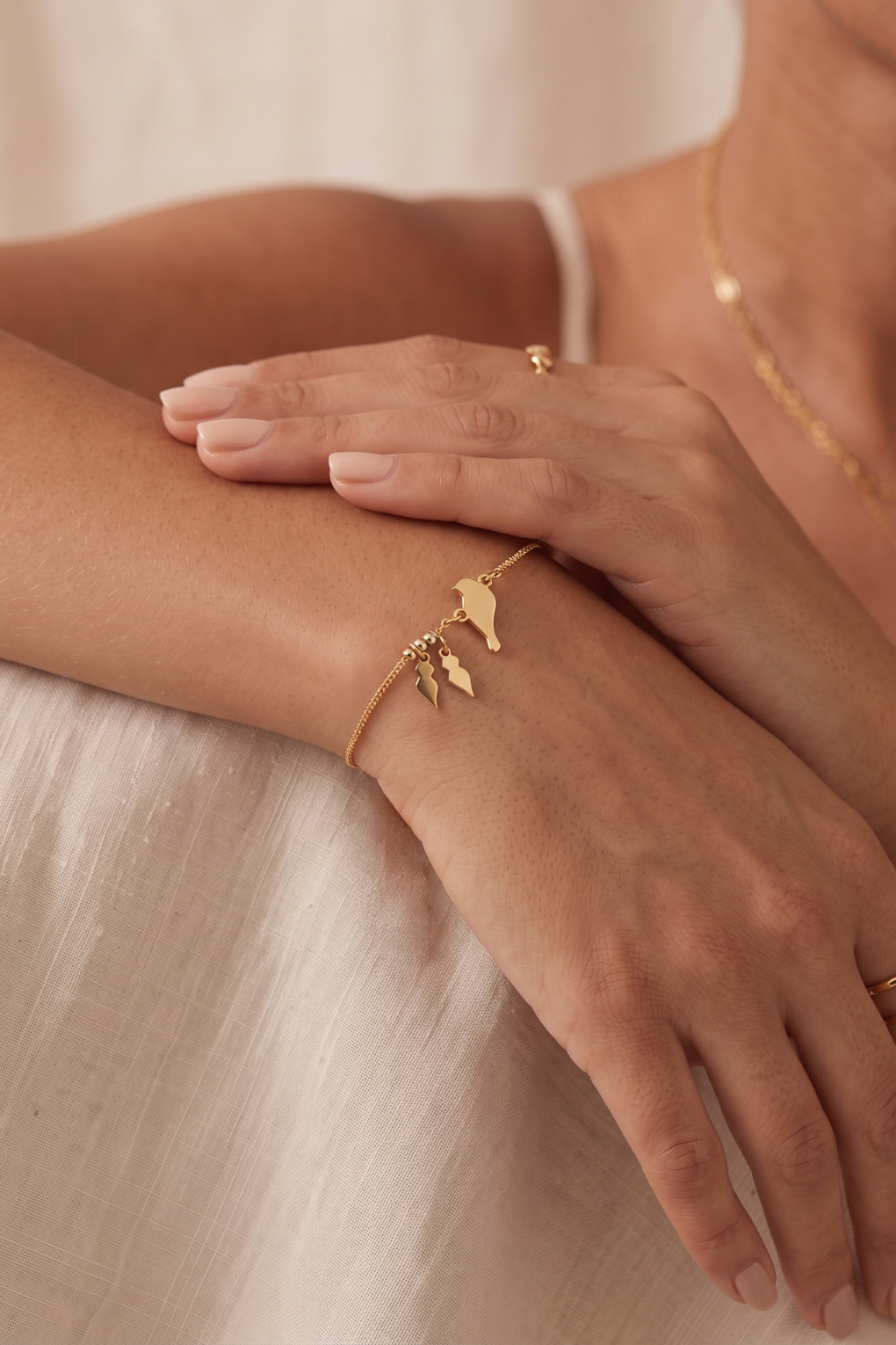 Baby bird bracelet