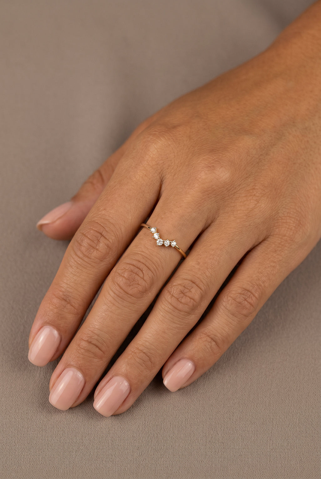 Celine ring in 14K gold and Diamonds