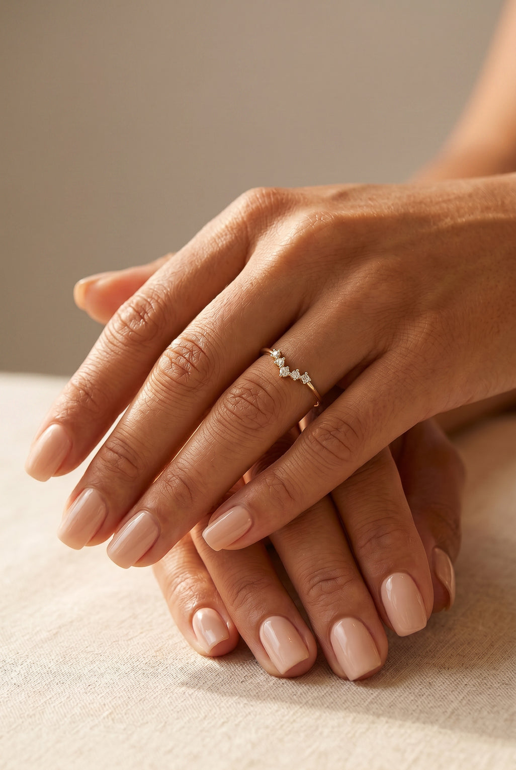 Celine ring in 14K gold and Diamonds