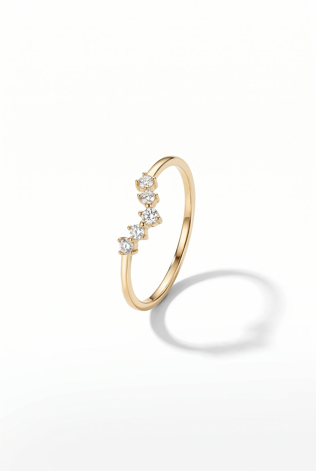 Celine ring in 14K gold and Diamonds