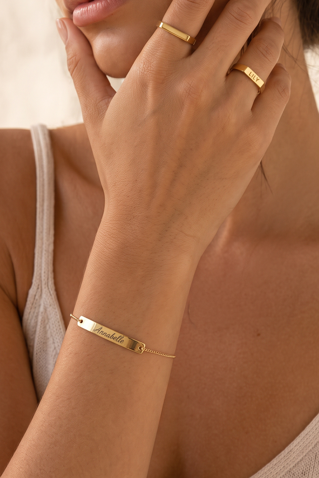 Custom Engraved Bar Bracelet