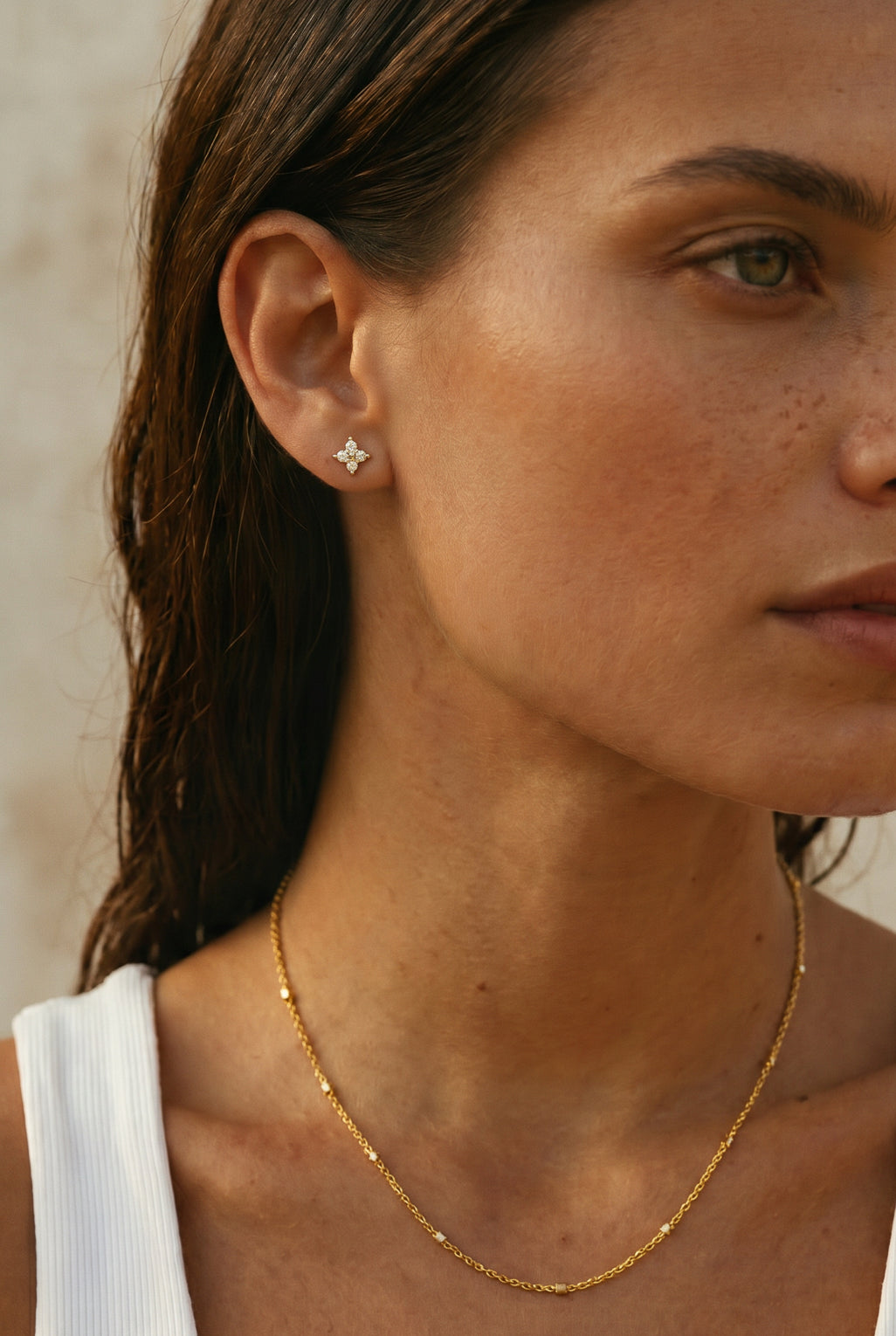 Daffodil Post Earrings