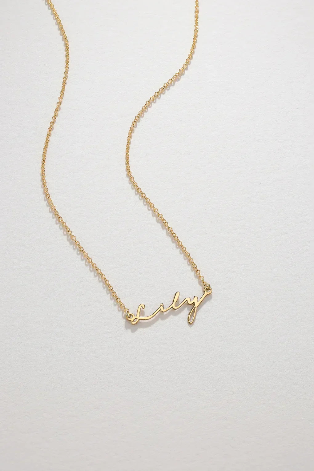 Custom Name Necklace in 14K gold
