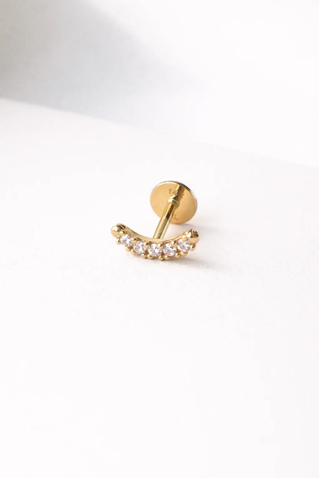 Oliver piercing earring in 14K gold